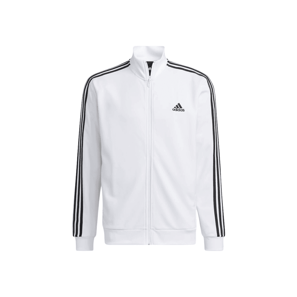 Adidas 3S Regular Fit Double Knit Track Top White (KR SIZING)