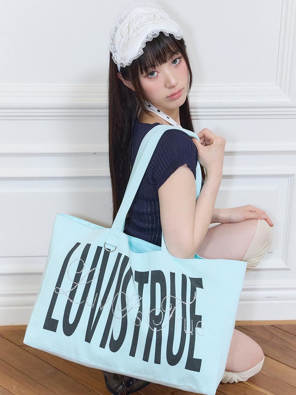 [6/26 예약배송] SY LETTERING TOTE BAG(MINT)