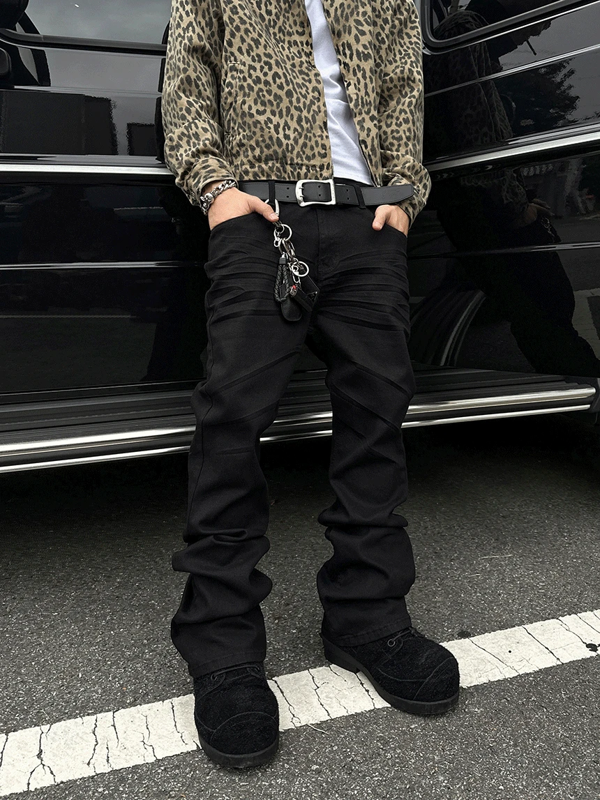 embo dark 플레어 데님 (one color)