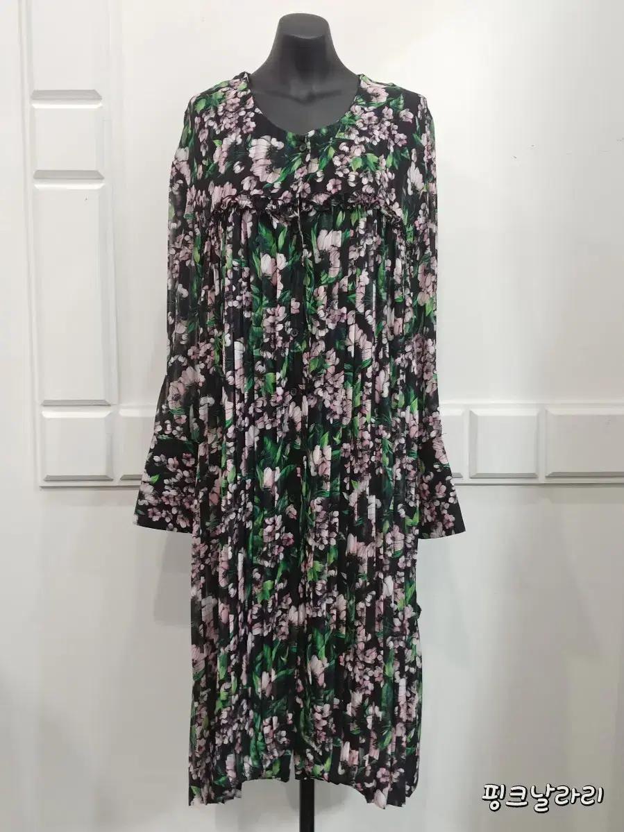 [F] 새것ㅡ플라워 쉬폰 롱원피스&롱코트(세일)