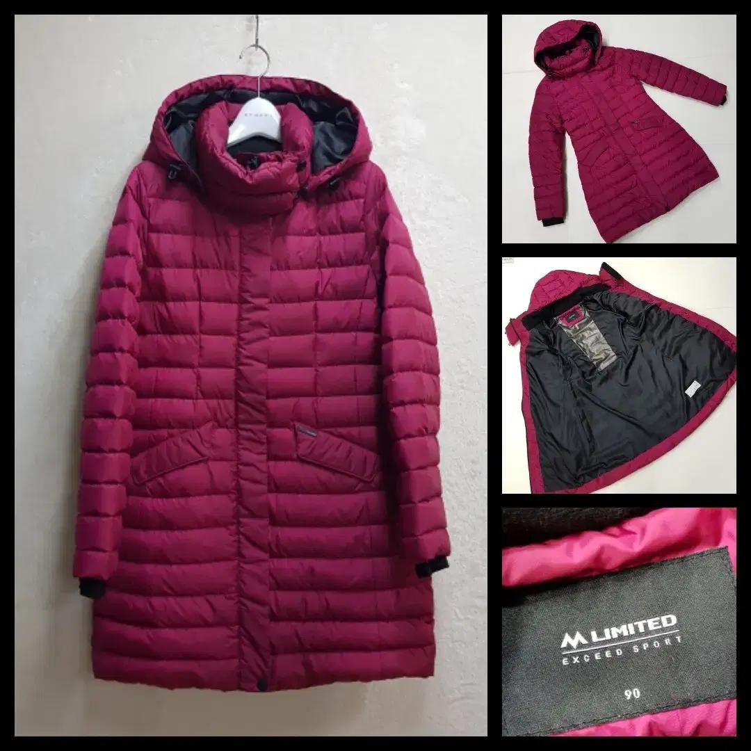 정품 엠리밋 여성 초경량 구스다운 패딩 점퍼 90
