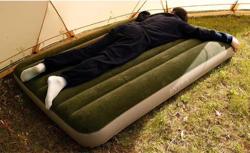 [최저가+쿠션증정]빵빵 에어 매트리스 휴대용 차박 캠핑 저상형 침대 매트