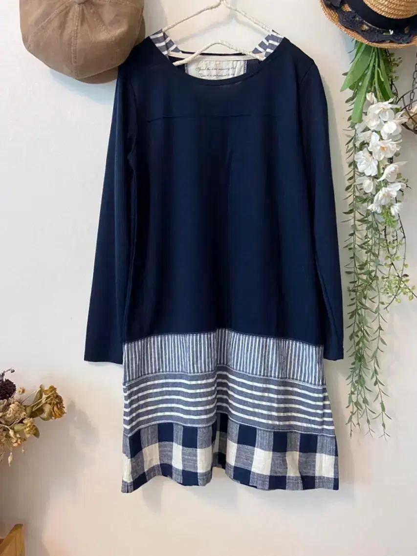 네이비 니트 원피스