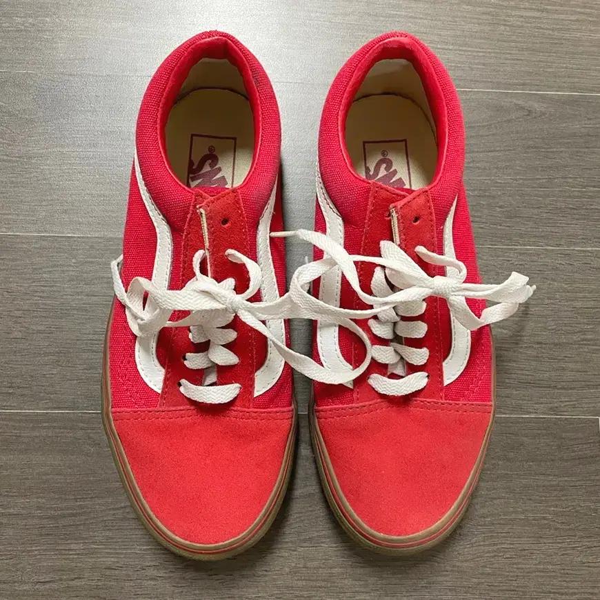 [uk4] 반스 올드스쿨 검솔 레드 한정판 운동화 235 240