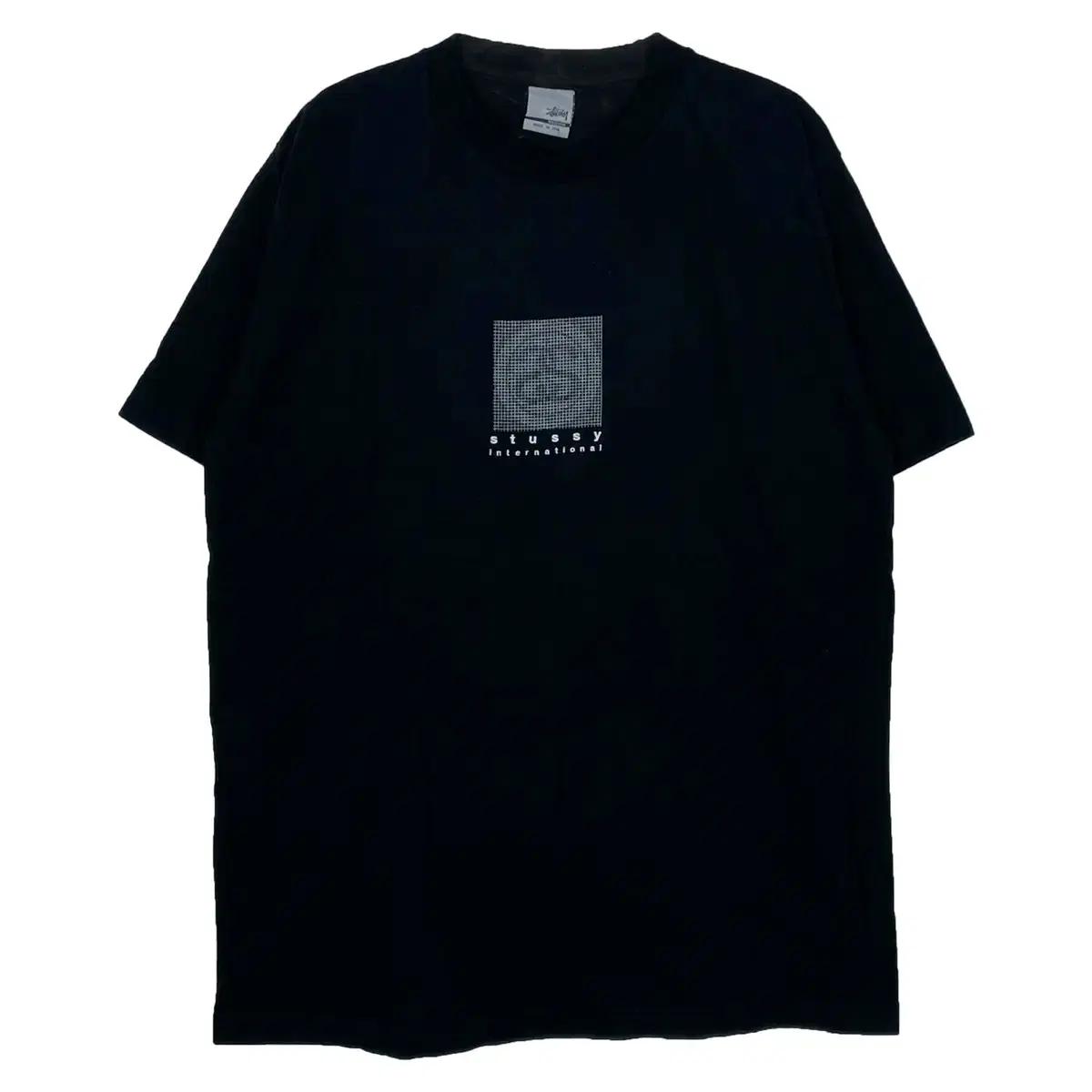 90s stussy 스투시 매직아이 로고 티셔츠
