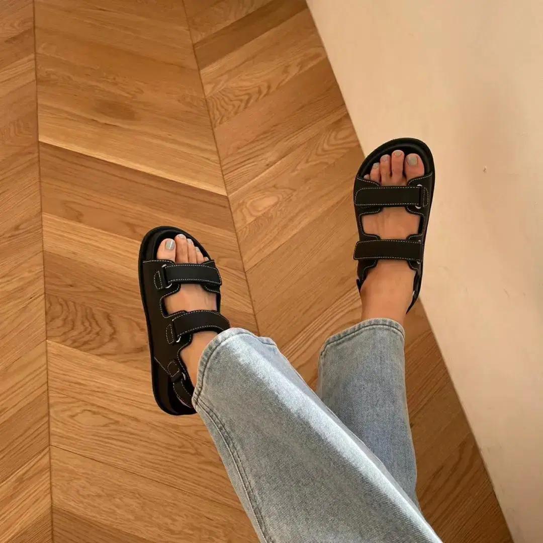 여성신발 여름샌달 샌들 여자여른샌들 스티치 샌들 키높이 슬리퍼