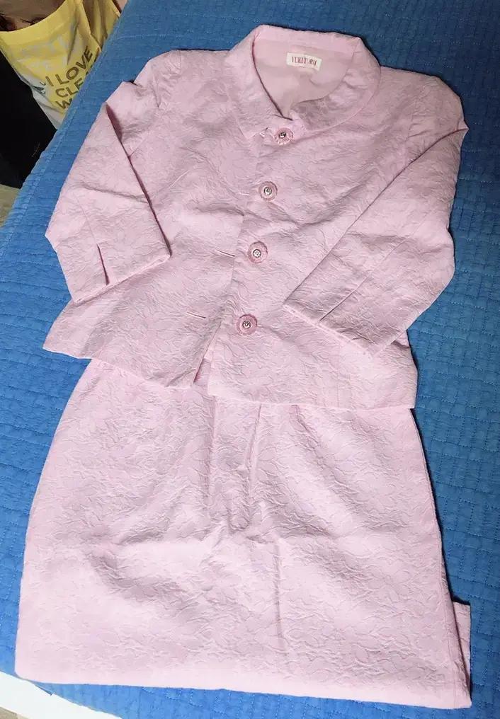 빈티지 딸기우유 핑크 셋업 투피스 하객룩 밀크코코아 유럽 일본 수입원피스