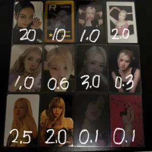 블랙핑크 포카 판매 제니 리사 로제 지수