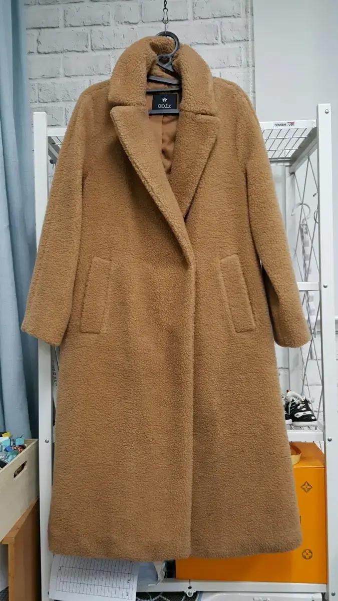 에이비에프지 여성롱코트 후리스롱코트 뽀글이 플리스롱코트 (66) AA16