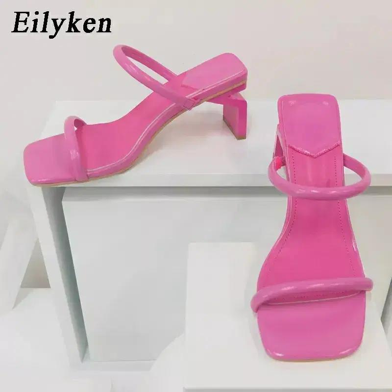 (해외배송) 낮은굽 슬리퍼 핑크 여름 비치 샌들 여자