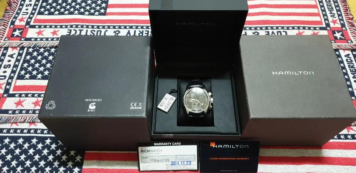 해밀턴(HAMILTON)째즈마스터 크로노 쿼츠43mm
