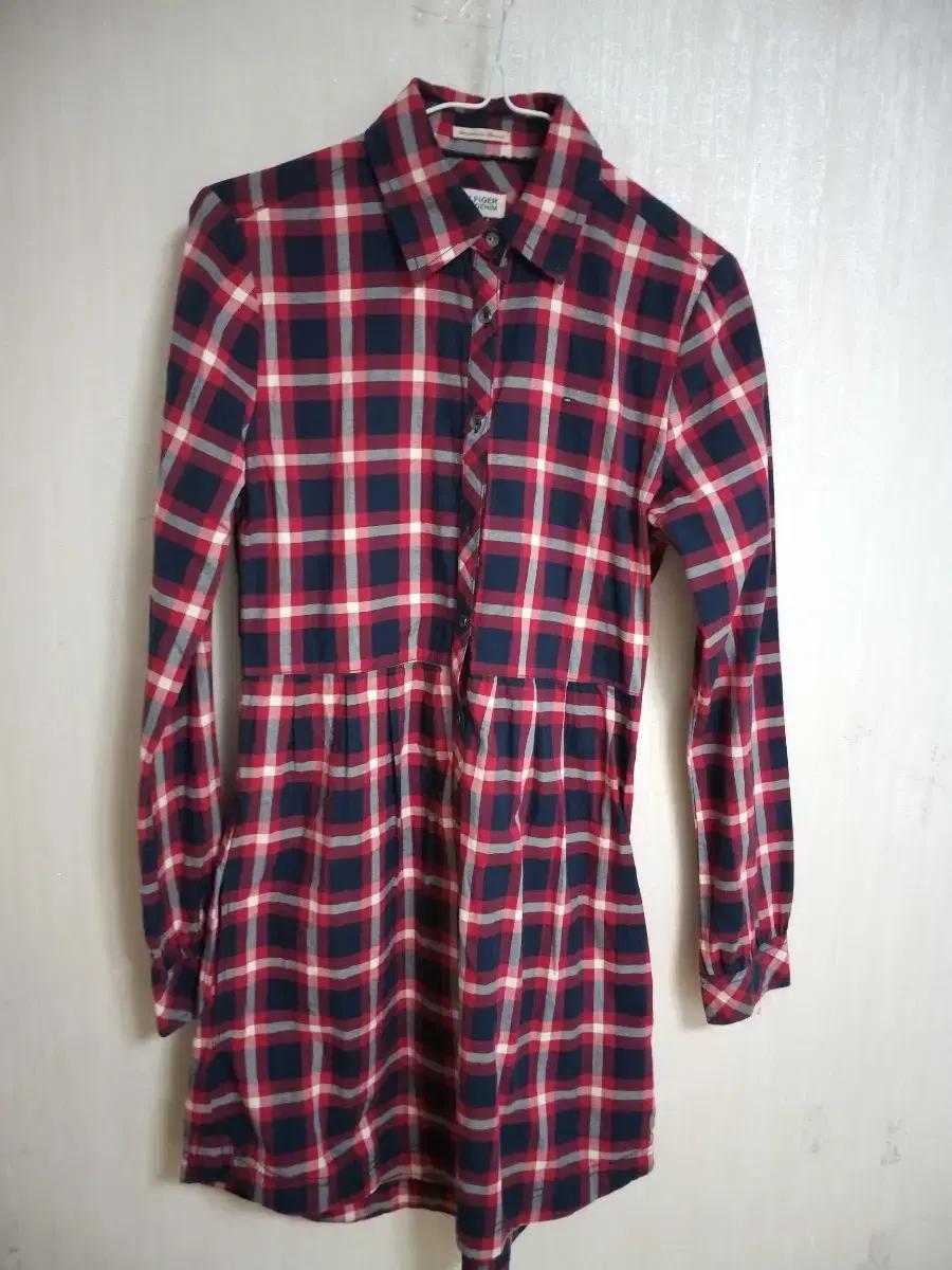 여성 타미힐피거데님 캐주얼 면원피스 (85-90)