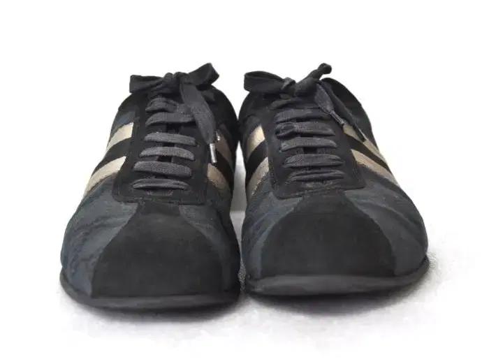 구찌/남성캔버스삼선스웨이드스니커즈(사이즈280)정품