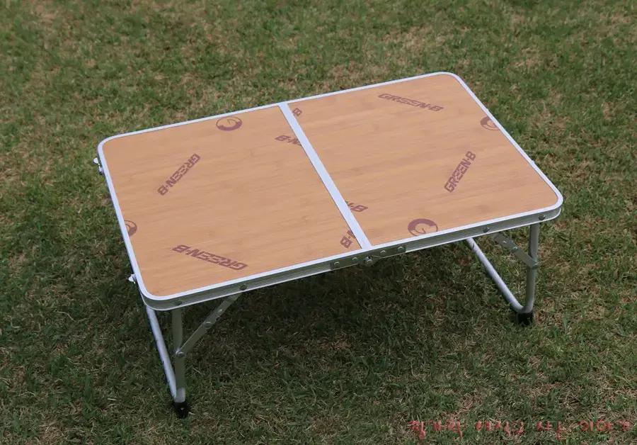 그린비알루미늄폴딩캠핑미니테이블  미사용 미니밥상 튼튼함