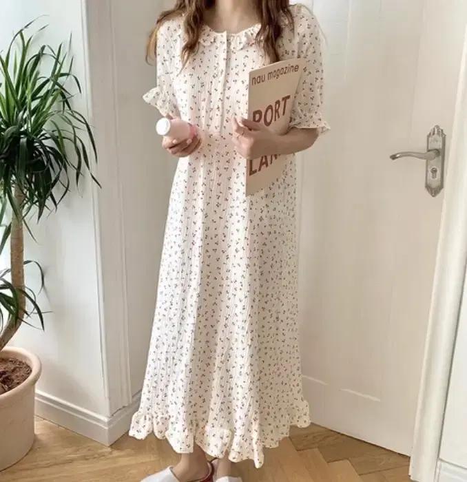 체리잠옷 체리원피스잠옷 임산부잠옷 수유복 빅사이즈원피스잠옷