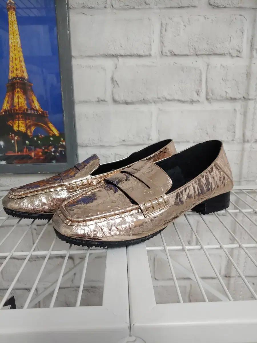 여성단화  여성캐쥬얼신발  캐쥬얼구두 에나멜슈즈 (250사이즈) HA04