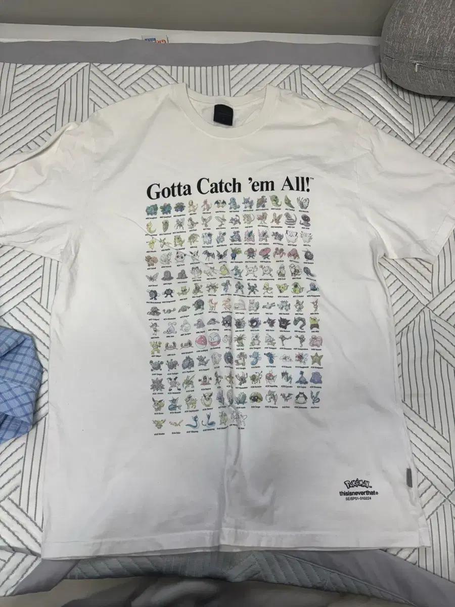 디네댓 포켓몬 도감 xl 반팔 구버전