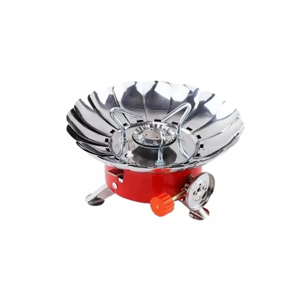 접이식 버너 스토브 백패킹 캠핑용품 가스버너 바람막이 일체형