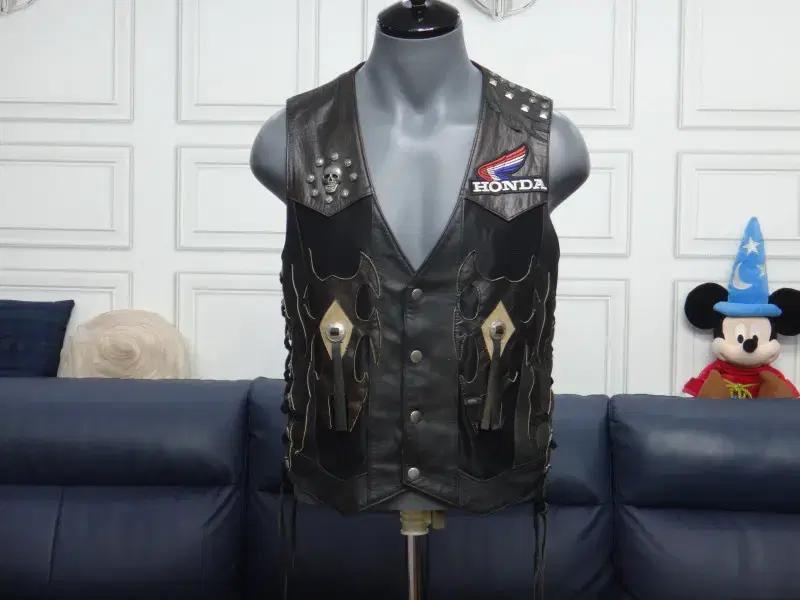 (100호) HONDA GOLDWING 해골 베스트 자켓