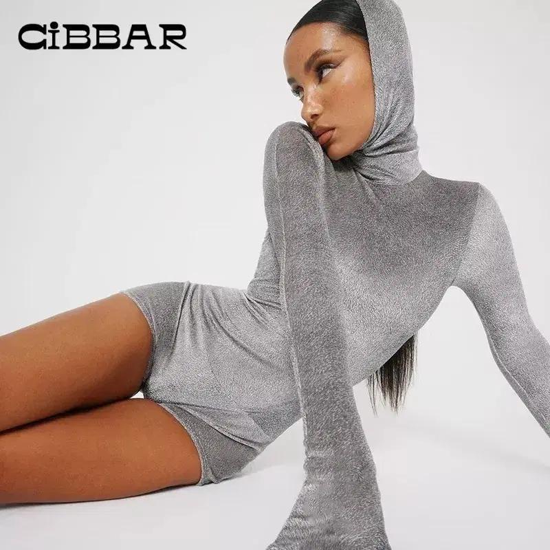 (해외배송) 후드 롬퍼 점프수트 그레이 벨벳 롬퍼 바디수트 쇼츠