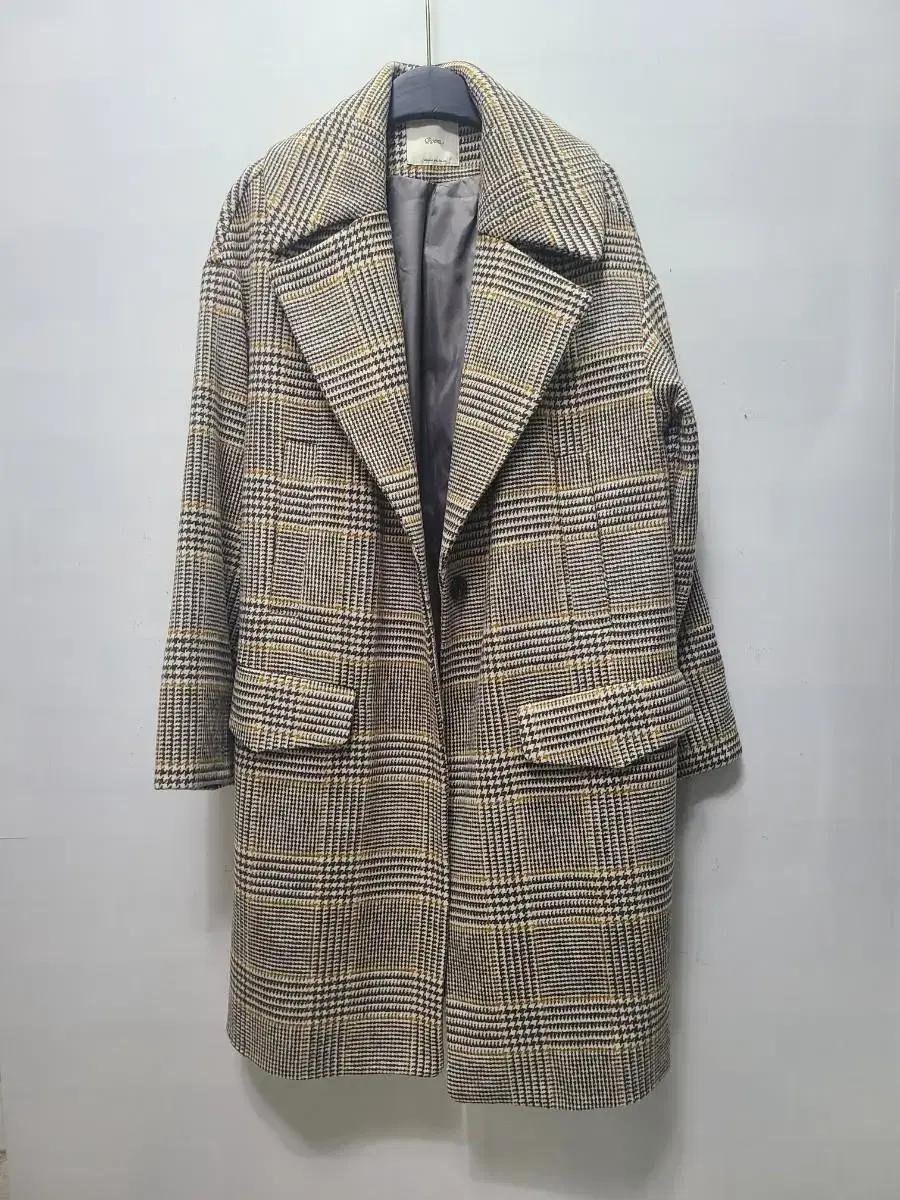 로엠 Roem 체크 오버핏 겨울코트