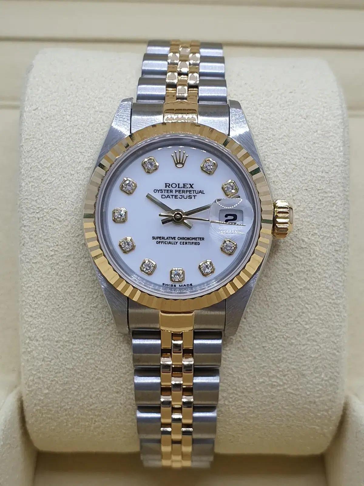 뉴올드와치 ROLEX 79173G 롤렉스 데이저스트 화이트판 상태굿
