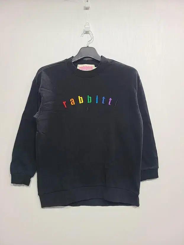 RABBITTI 블랙 맨투맨 약기모 남 S / 330209