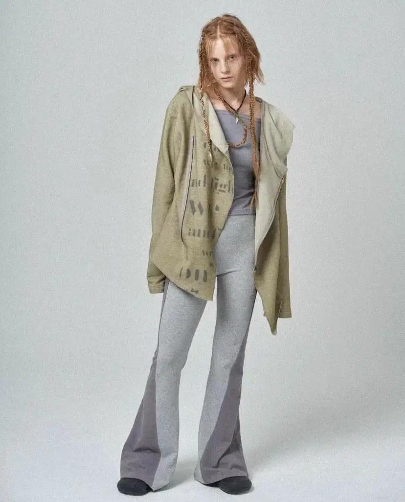 탠스댄스 tense dance 후드집업 머스타드색