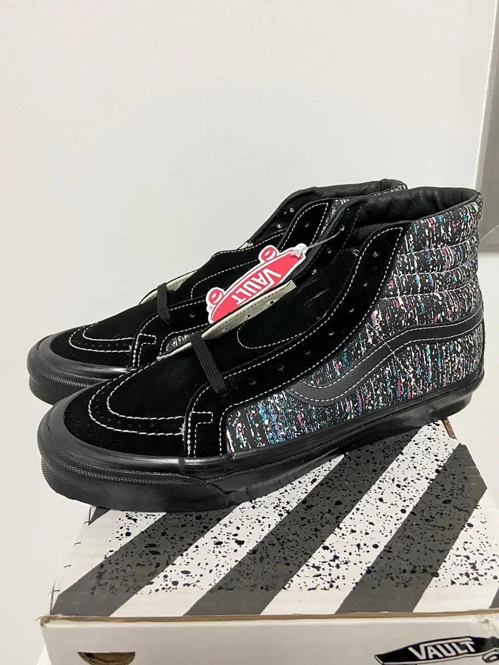 [280] 반스볼트 스케이트하이 SK8HI 스태틱프린트 블랙