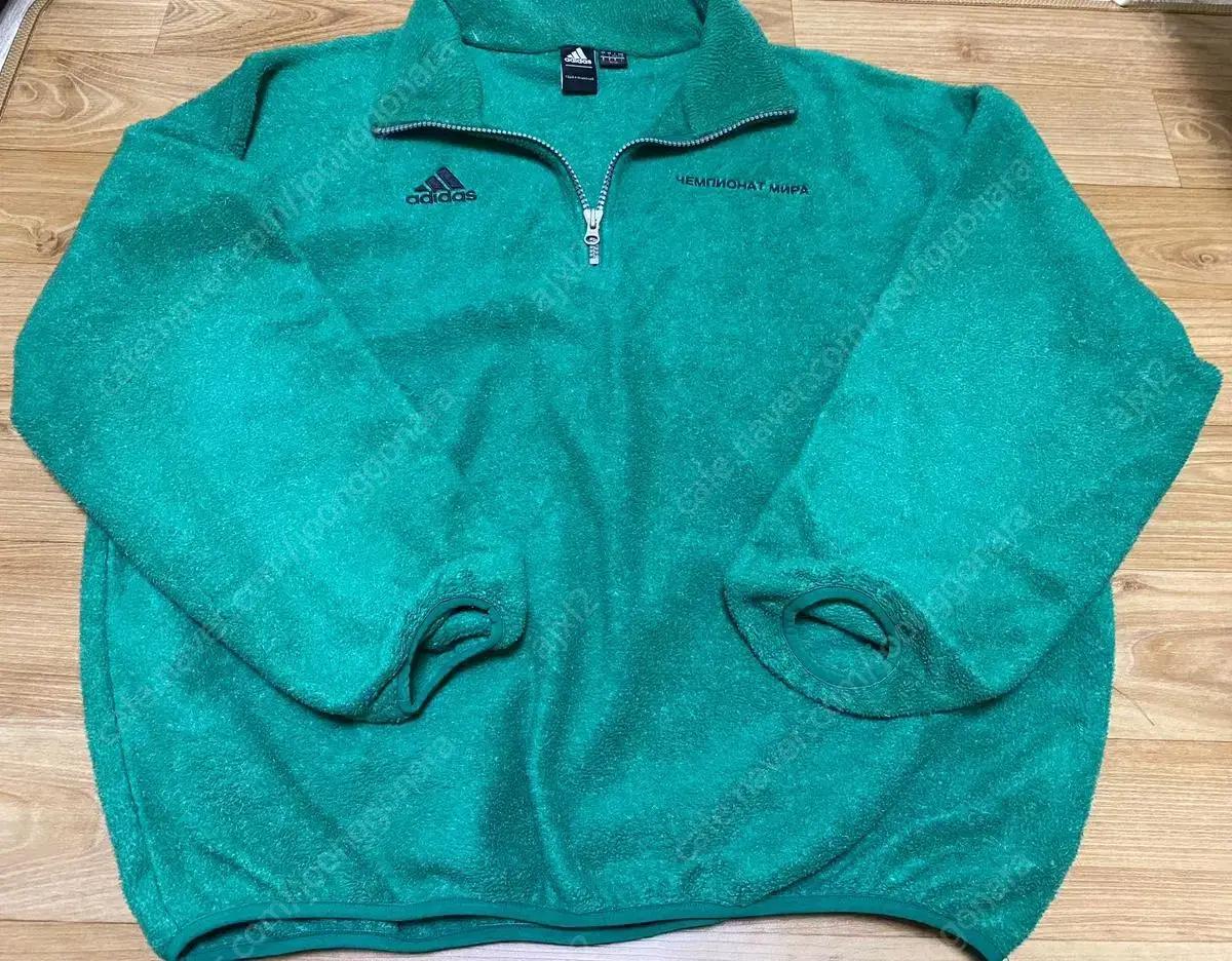 고샤 아디다스 후리스 그린색상 L사이즈 판매