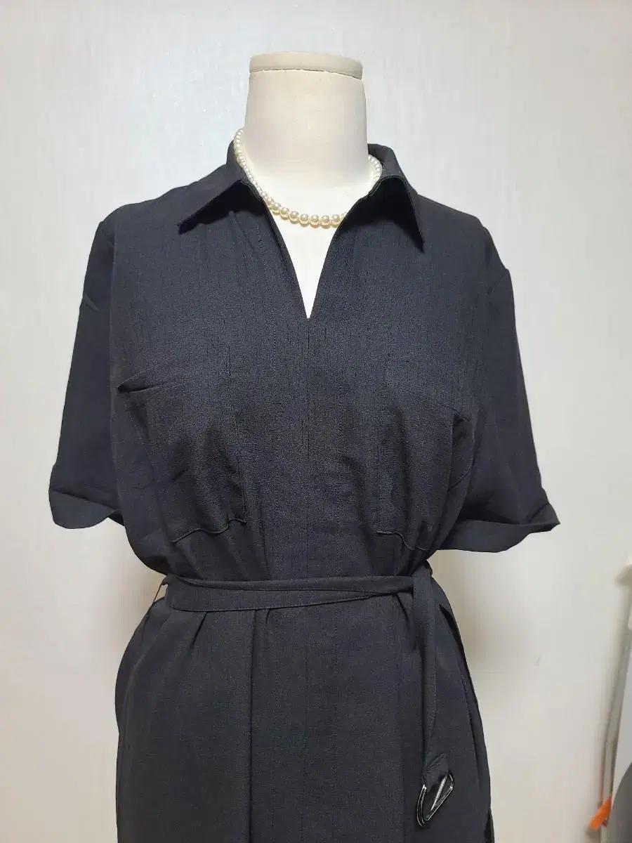 시원한 마 소재 여름 원피스 새것 55사이즈