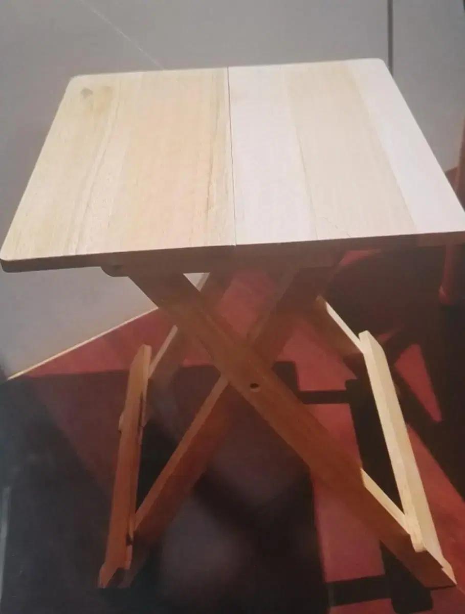 높은형 접이식 원목 캠핑 다용도 테이블 미니 간이 테이블 사각