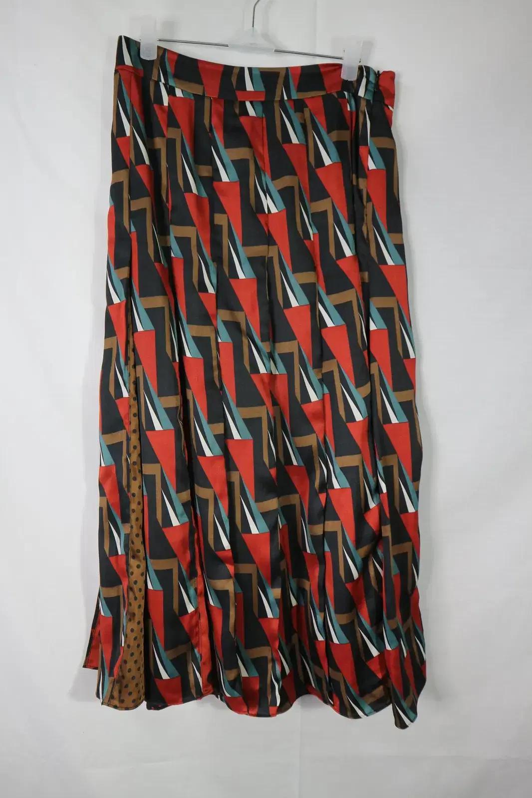 ZARA 자라 빈티지 여성 주름 플레어 캉캉 롱 스커트 치마 S