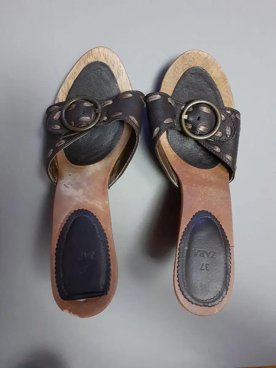 자라 샌들 사보 하이힐 웨지힐 여성 샌들 슬리퍼