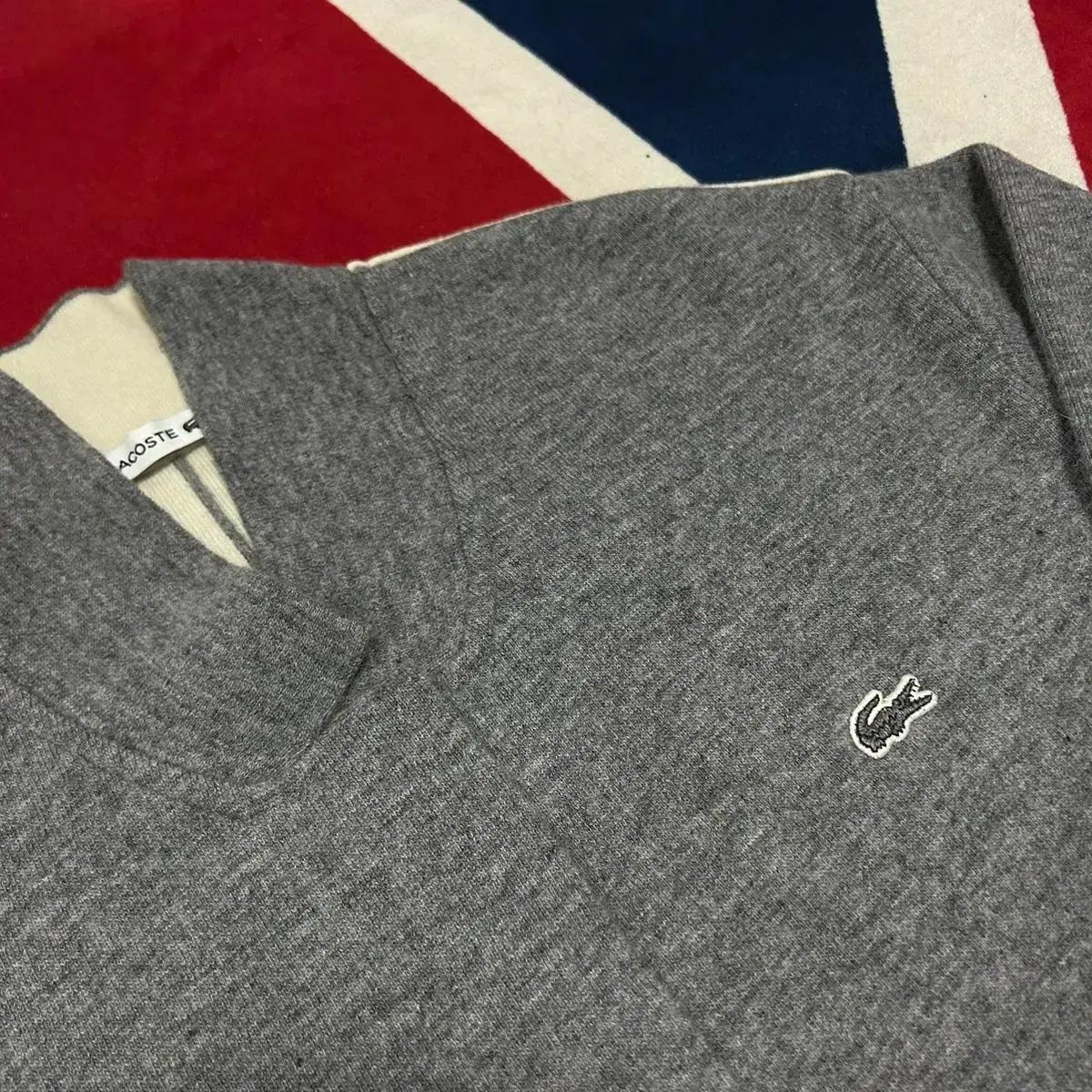 [여성34]라코스테 긴팔 루즈핏 코트형 가디건/그레이