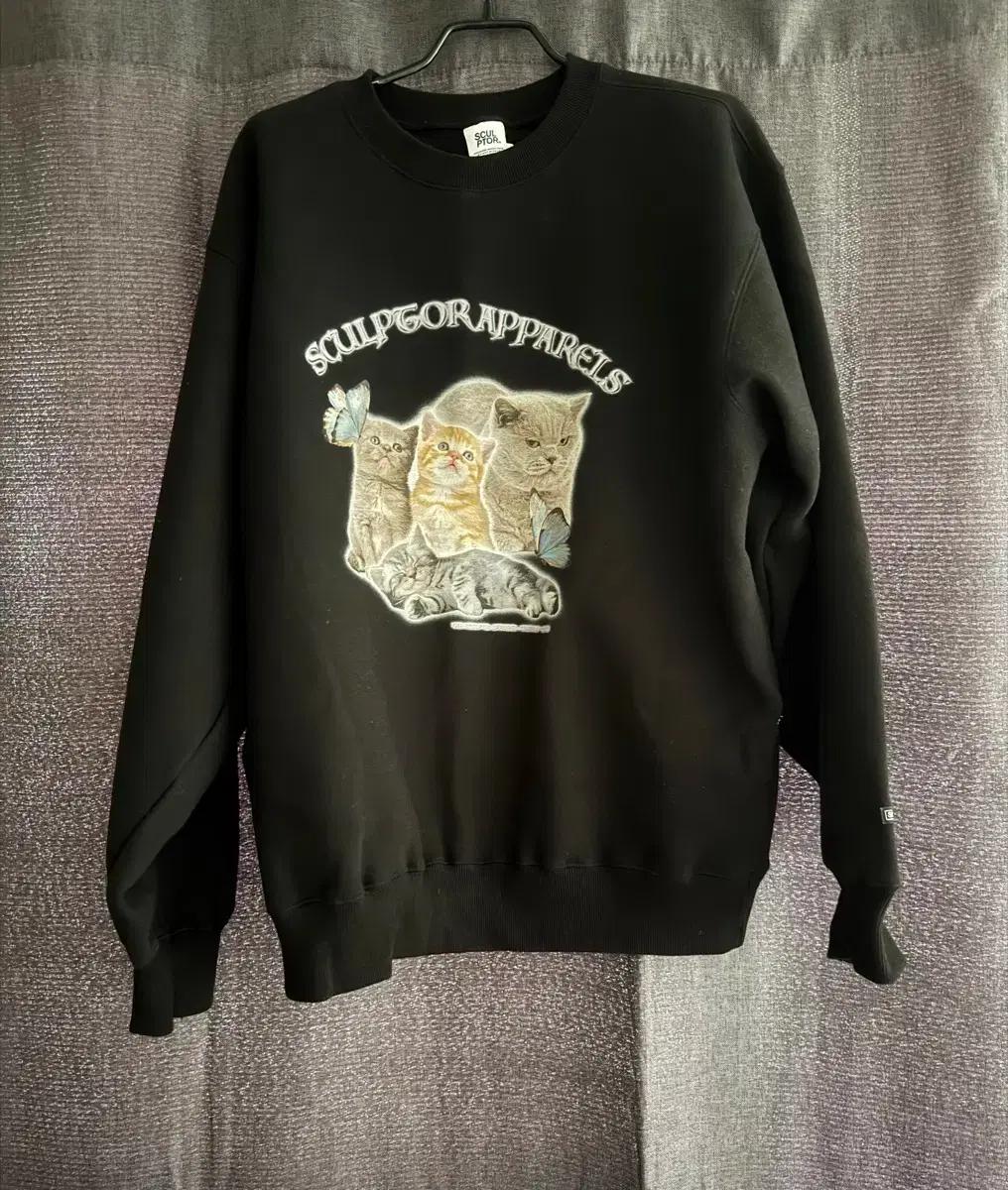 (새상품)스컬프터 고양이 Kitten Boxy Sweatshirt 맨투맨