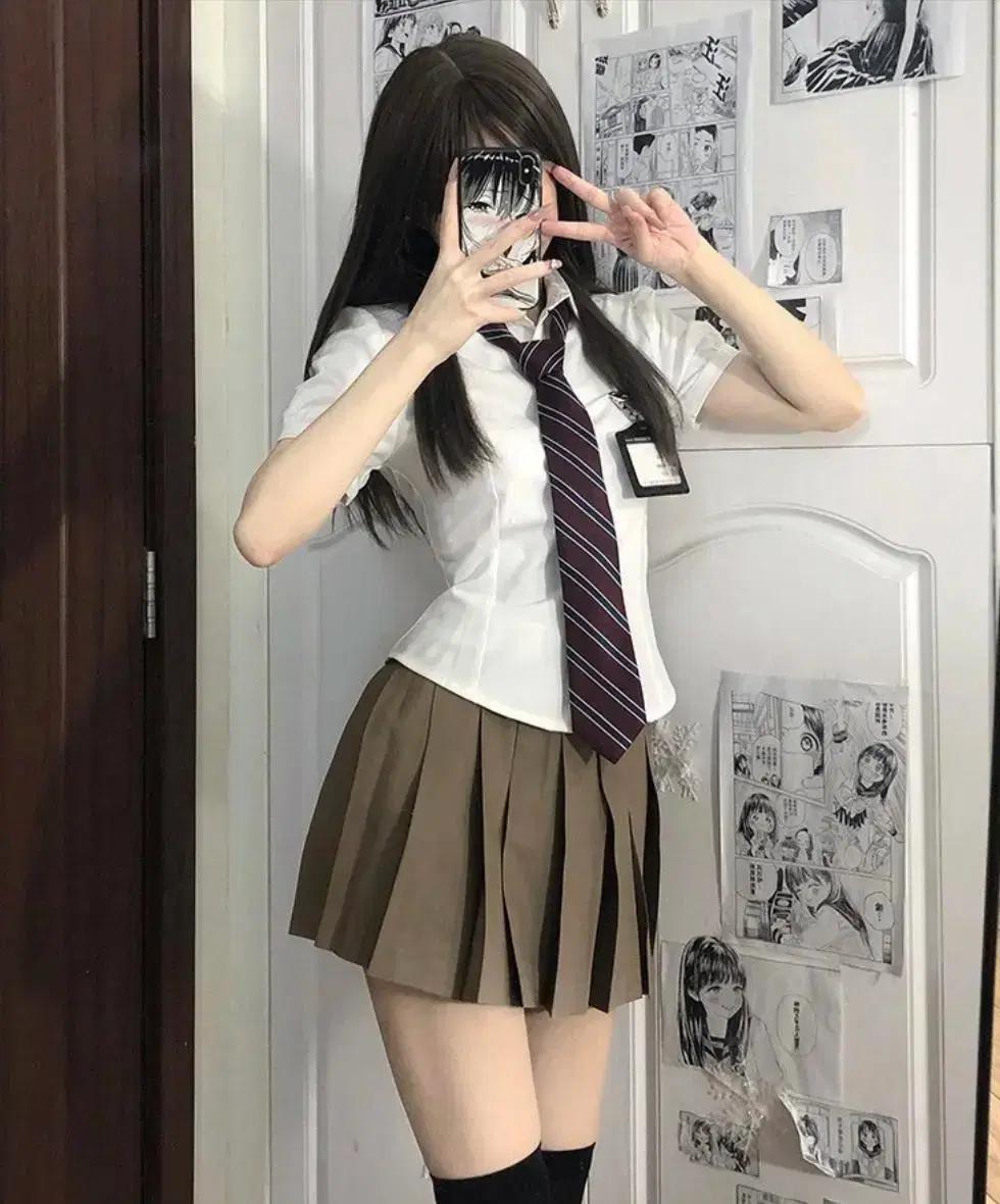 [대여] 여름 뉴진스교복 졸업사진 하이틴교복 프레피룩 졸사컨셉 놀이공원