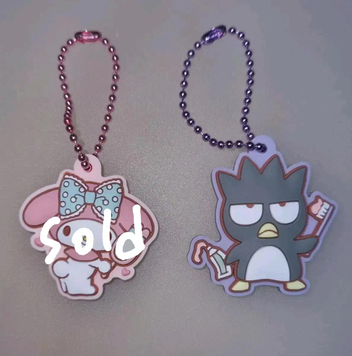 산리오 구미 에폭시 키링 산리오빵 띠부씰 러버 스트랩 글리터 띠부 스티커