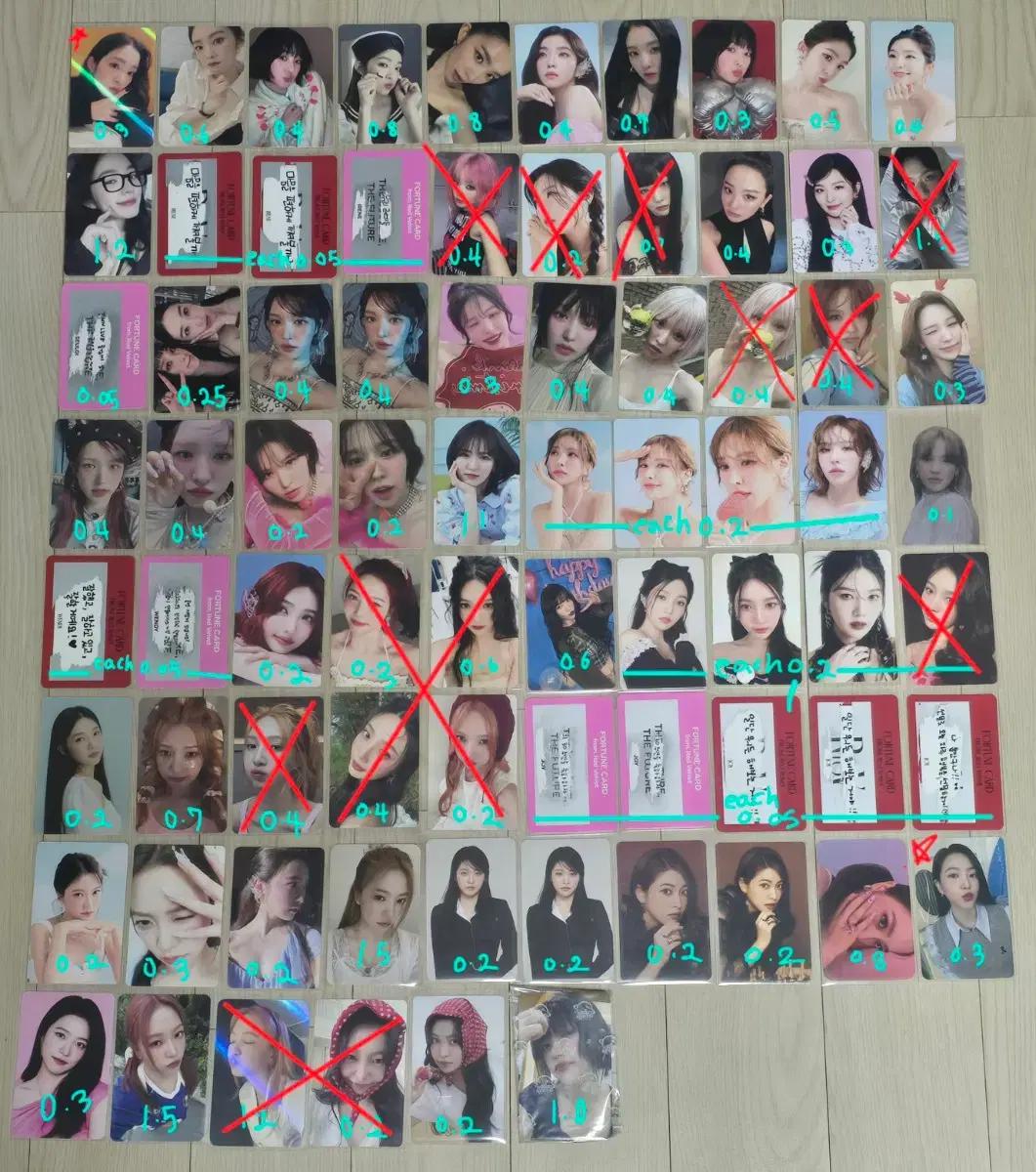 레드벨벳 포토카드 아이린 슬기 웬디 조이 예리 포카 미공포 코스믹