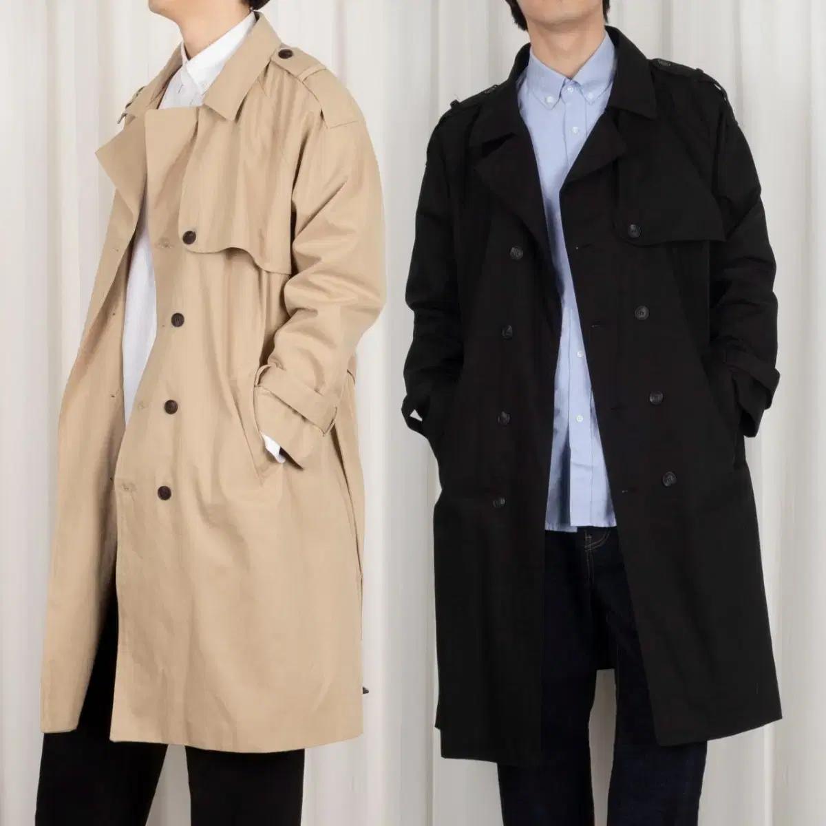 남성 버버리 롱 코트 트렌치코트
