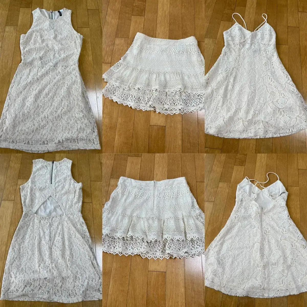 화이트 흰색 아이보리 레이스 여성원피스 드레스 레이스하객원피스 치마스커트