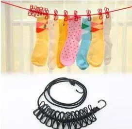 12집게 빨래줄 빨랫줄 건조로프 가정 캠핑 백패킹 용품