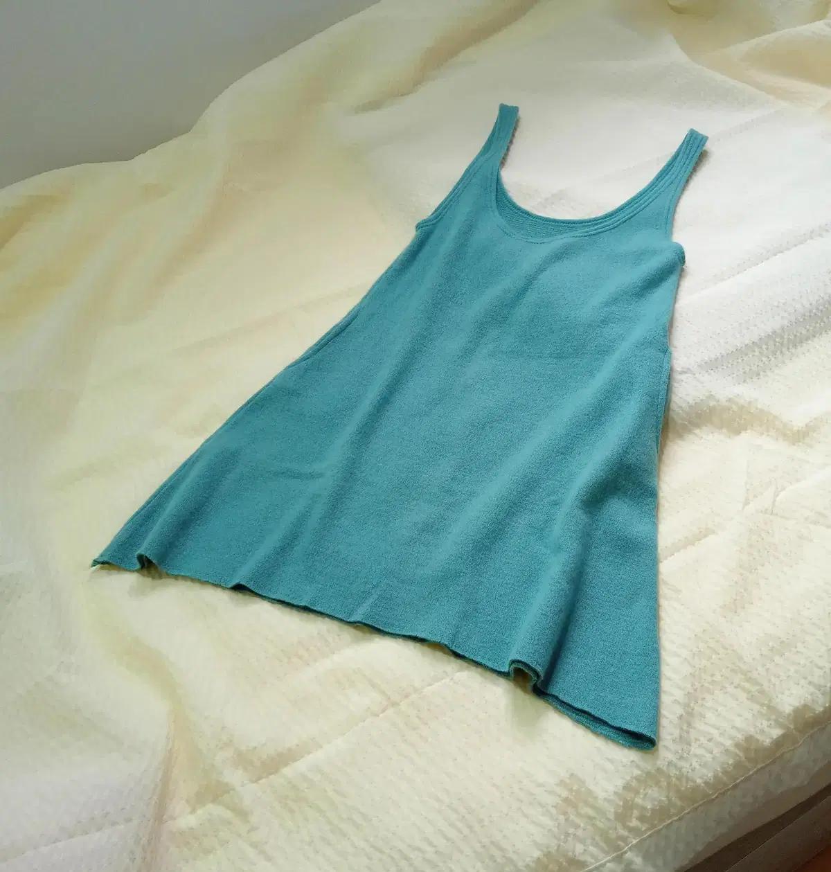 트왕 블루레몬에이드 울니트 원피스