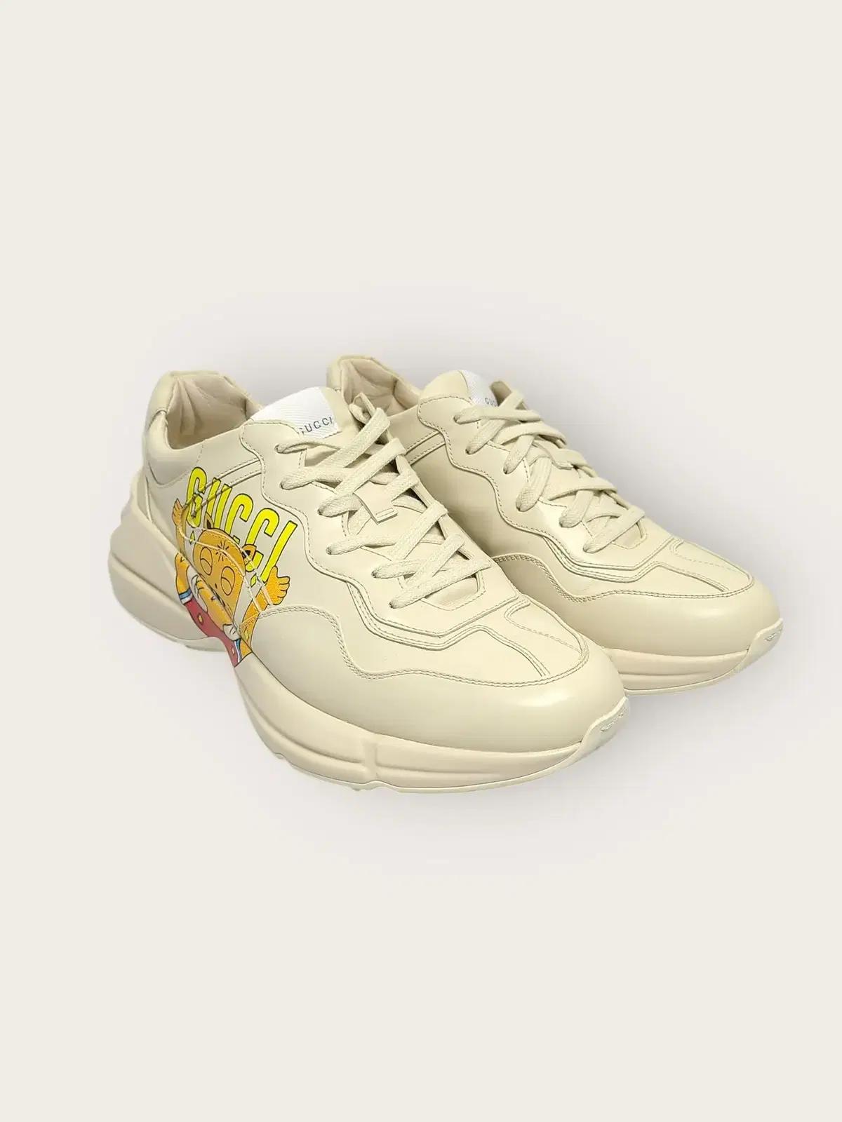 [9] 구찌 캣 프린팅 로고 라이톤 스니커즈