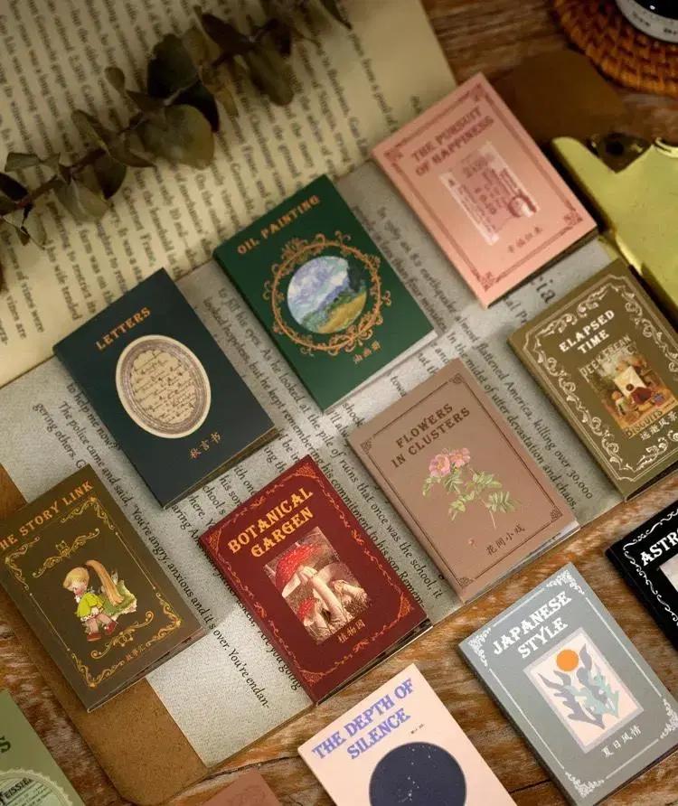 12종 빈티지 미니 스티커북 (2) 50매 감성 다꾸