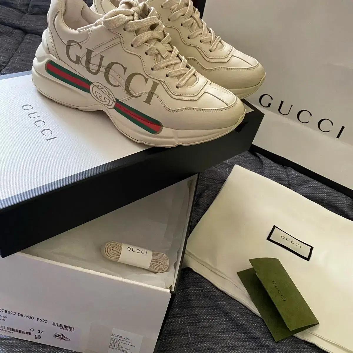 여름 특가 ) 여성 구찌 라이톤 운동화 37