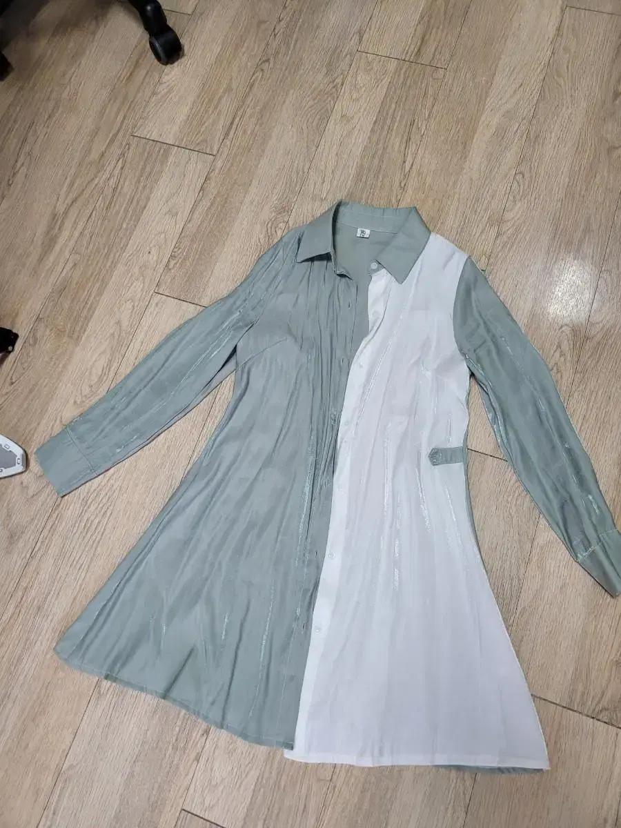 셔츠원피스 글리터원피스 44 마른55 언발원피스 데일리원피스