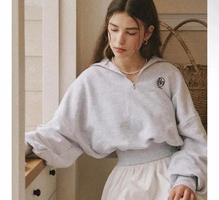 새상품 정품 론론 반집업 맨투맨