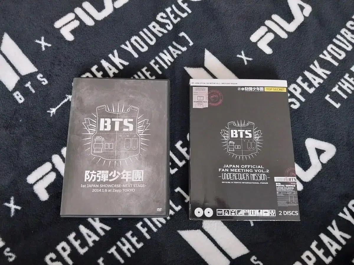 방탄 일본 dvd 1기 쇼케이스, 2기 팬미팅 언더커버미션
