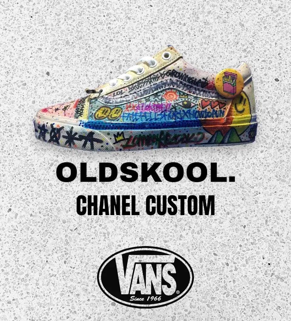 [230mm] 반스 올드스쿨 샤넬 커스텀 Vans